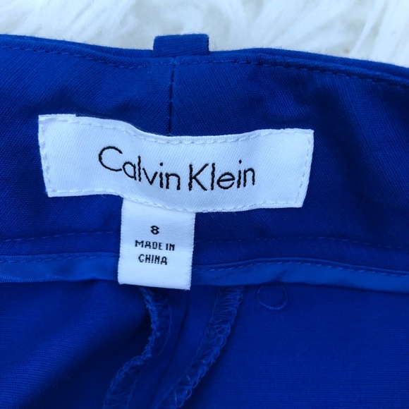 🔹sold🔹Calvin Klein Royal Blue Cropped Trouser - Picture 4 of 5
